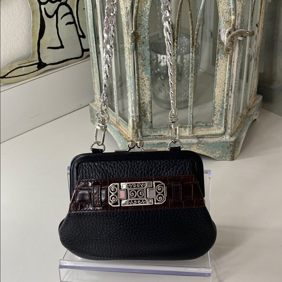 Brighton Black Leather Coin Clutch - Picture 8 of 8